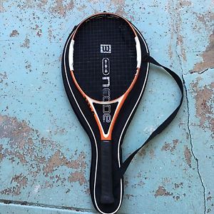 WILSON NCODE NTOUR MIDPLUS 105 TENNIS RACQUET  GRIP-4 3/8  with cover