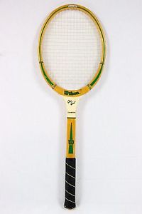 Vintage Wilson Chris Evert Tennis Racquet Wood Strata Bow 4 3/8