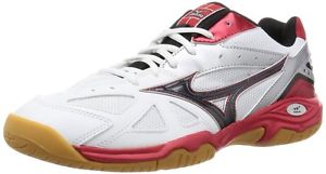 MIZUNO Badminton shoes WAVE GATE 4  71GA1640 White X black X red image 1