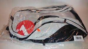 Wilson Tour Tennis Bag Backpack Holds 9 Rackets Black / White NWT