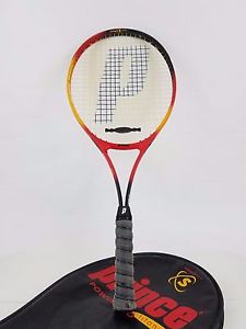 EUC Prince Synergy Tennis Racket Power Pro Titanium Alloy w/Cover S