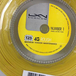 2017 LUXILON 125 4G Rough tennis string 200m reel 660feet yellow gut 1.25mm GA