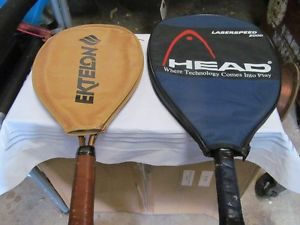 LOT OF 2 Head Laserspeed 2000 & ONE MAGNUM 2 EKTELON RACKET NICE