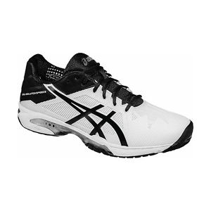 NEW Asics Gel Solution Speed 3 men White/Black/Silver E600N  0190 Sz 9.5