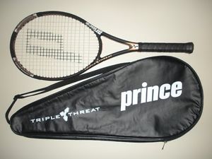 PRINCE TT TRIPLE THREAT STEALTH MP 100 TENNIS RACQUET  4 1/2   27.5"