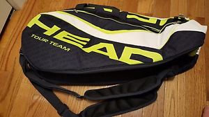 HEAD Tour team supercombi tennis racquet bag Green/black/orange Art#283724 (NEW)