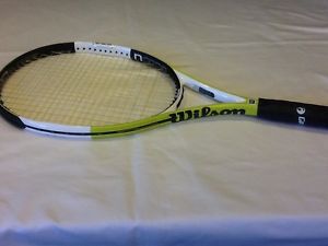 Wilson nCode, nPro, surge, 4 1/2 grip, new strings and grip
