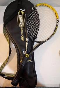 AD Wilson Hyper Hammer 6.3 Hyper Carbon 110 Tennis Racquet 4 5/8 Racket & Cover