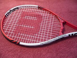 Wilson Roger Federer 110 Power Strings Tennis Racket 4 1/4" Grip