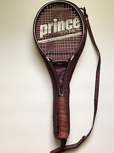 Nice Vintage 1987 Prince Advance Response 90 Midsize Tennis Racquet & Bag 4 5/8