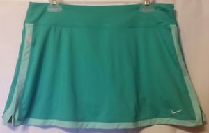 Nike Dri-Fit skirt shorts skort L stretch athletic exercise tennis teal large