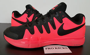 NIKE AIR ZOOM VAPOR 9.5 TOUR ROGER FEDERER BLACK HOT LAVA 631458-801 (SIZE 10.5)
