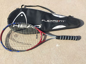 Head TI Conquest Red White Blue Titanium Supersize Tennis Racquet 4-3/8 Grip