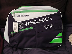 *NEW*Babolat Briefcase Wimbledon Laptop bag purple & green 2016 Team Nadal tour