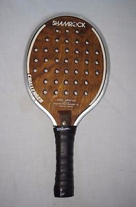 Shamrock Challenger USPTA Approved Wooden Metal Paddle Beach Tennis Racquet