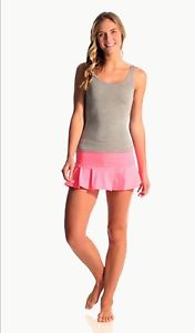 NWT Trina Turk Women's Dri Fit Tennis Skirt Skort Pink Coral L Large 8-10