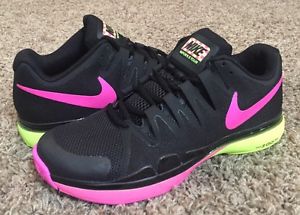 Nike Zoom Vapor 9.5 Tour Tennis Shoes (631475-067) Black/Pink NEW Women's US 11