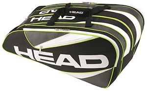 Head Elite 12R Monstercombi Kitbag Black Tennis Bag Free SHipping World Best Bag