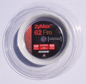 Ashaway ZyMax ZM62 Fire White 0.62mm (660ft/200m) Authorized U.S. Distributor