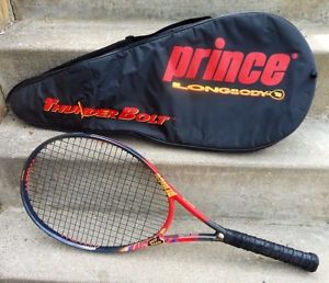 Prince Thunder Bolt Longbody Oversize 115 in 900 Power Level 4 3/8 grip w/ Case!