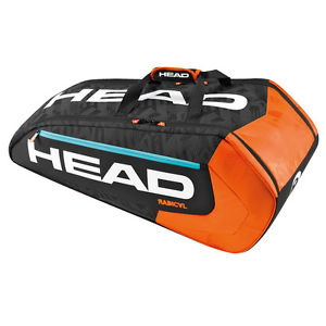Head Radical 9R Super Combi Kitbag Black/Orange Free Shipping Best Tennis Bag