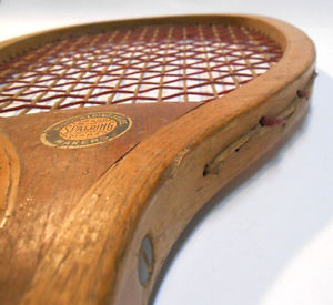 Antique Wooden Tennis Racket SPALDING  & BROS  »PRACTICE« c.1900 Tennis Racquet