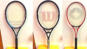 CHOOSE ANY 3 PRE-OWNED TENNIS RACQUETS LOT - FREE SHIPPING