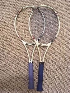 2 Prince Triple Threat Warrior Midplus Tennis Rackets, 4 1/2 grips