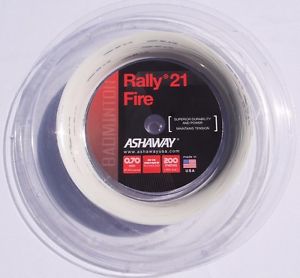 Ashaway Rally 21 Fire Reel White 0.70mm (660ft/200m) Authorized U.S. Distributor