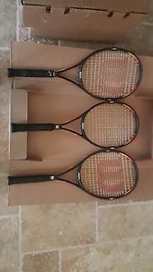 Wilson Pro Staff Classic 6.1 Tennis Racquet 3/8 (lot of 3)