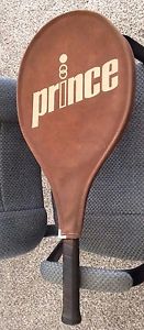 Vintage PRINCE WOODIE Graphite Tennis Racquet With Covers 4 5/8- excellent!