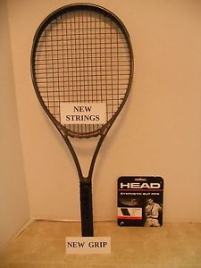 Prince CTS Synergy DB 26 OS 110 Tennis Racquet 4 1/4-NEW STRINGS/GRIP + EUC