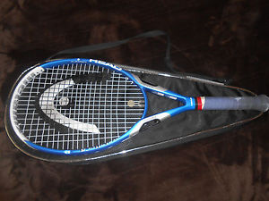 HEAD METALLIX 4 FLEX POINT TENNIS RACQUET 107 SQ IN HEAD AUSTRIA 9 OZ BLUE NICE