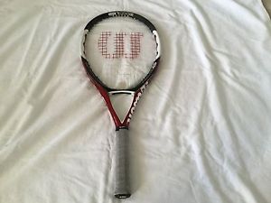 WILSON NCODE 5 N5 FORCE OVERSIZE 110 TENNIS RACKET 4 1/8 LIGHT