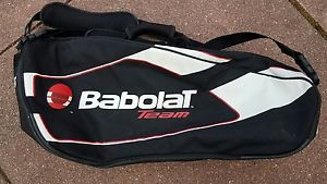 BABOLAT Team Multiple Tennis Racket Bag Black /White and Red
