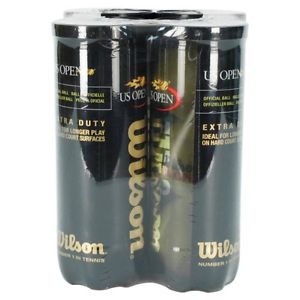 US Open Extra Duty Tennis Ball 4-Pack, Yellow