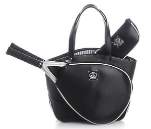 Court Couture Cassanova Tennis Bag in Epi Black  (sligtly irregular)