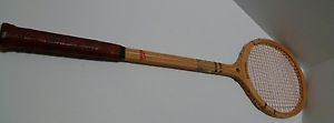 Vintage Slazenger Speedline wooden squash racket, made in Japan