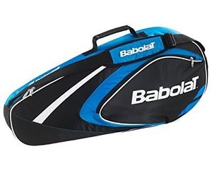 Club Line 3 Racquet Bag, Black/Blue, One Size