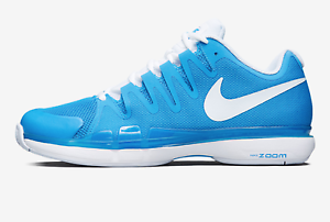 Nike Men's Zoom Vapor 9.5 Tour Tennis Shoes 631458-404 Sky Blue Color Authentic
