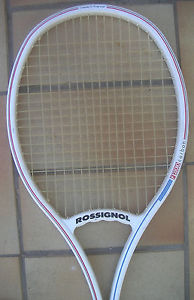 Vintage ROSSIGNOL F200 MATS WILANDER WHITE TENNIS RACKET Racquet