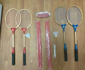 RARE!! Vintage PRO 900 WOOD Badminton Set. NEVER USED! Complete Set. RARE Set!!!
