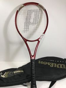Prince Triple Threat Tungsten TT Hornet Tennis Racquet Oversize 110 B975 w Case
