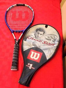 Wilson Sampras Grand Slam Tennis Racket Titanium 4 3/8 L3 With Case Racquet