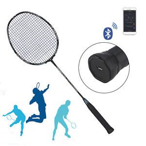 Black High-strength Smart Badminton Racket M30 Carbon Fr Training Swing Activity