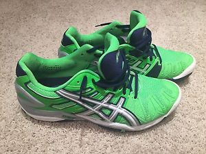 Men's Asics Gel Resolution 6 Tennis Shoes Green Size 11.5 D