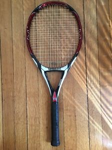Wilson [K] Factor K Five 5 Tennis Racquet 98 Head Racket Arophite Black 4 5/8