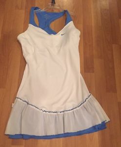 Nike Women's Tennis Dress Size M Dri Fit Athletic Padded Attached Bra Mint!