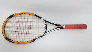 WILSON K-FACTOR K-ZEN (HEAVY 10.5oz) 103 TENNIS RACQUET 4 3/8  Free Shipping