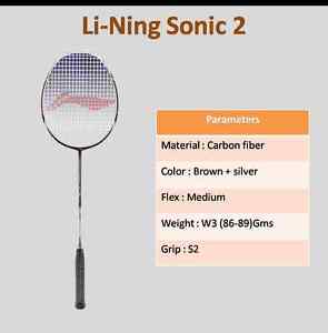 Li-Ning Sonic Series Sonic 2 Badminton Racquet Free Shipping Best Quality Racket
